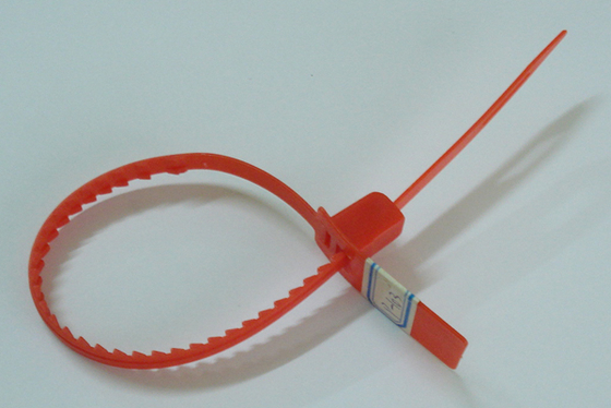 Sellado de Material plástico carga rojo seguridad PE de código de barras, impresión con la norma ISO / PAS 17712